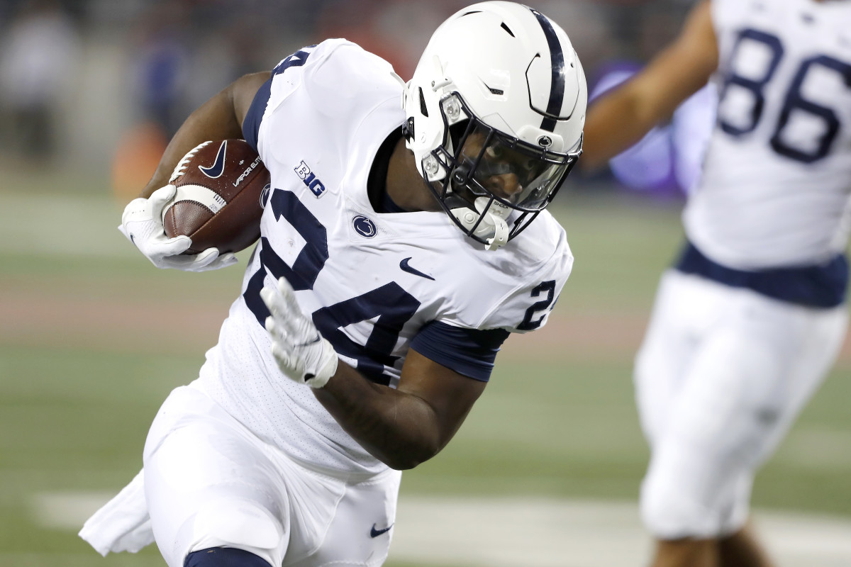 Former Penn State RB Miles Sanders doesn't think he's behind