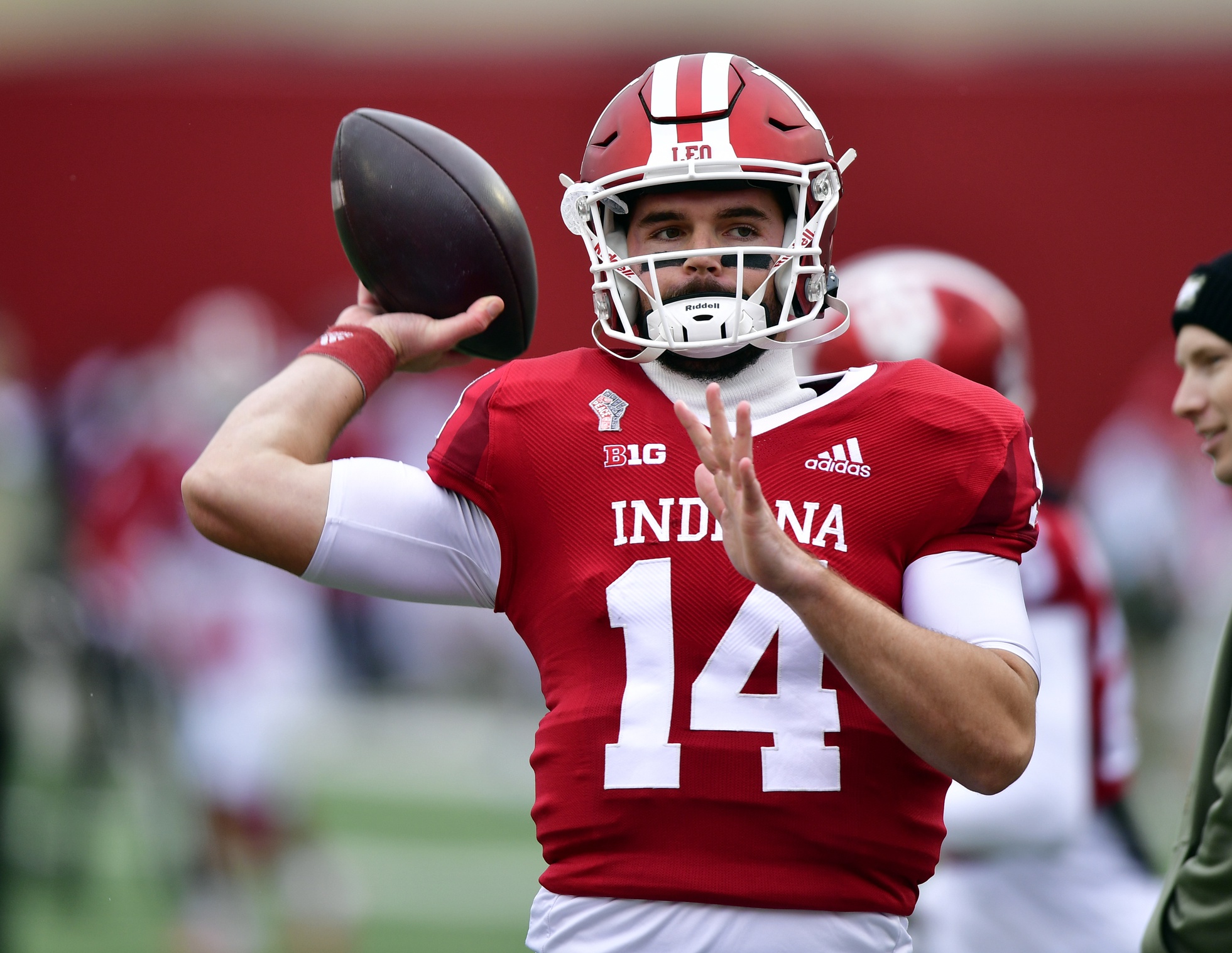 Jack Tuttle was back on the first for the first time in three weeks, but the Indiana quarterback threw two interceptions and left with another injury. (USA TODAY Sports)