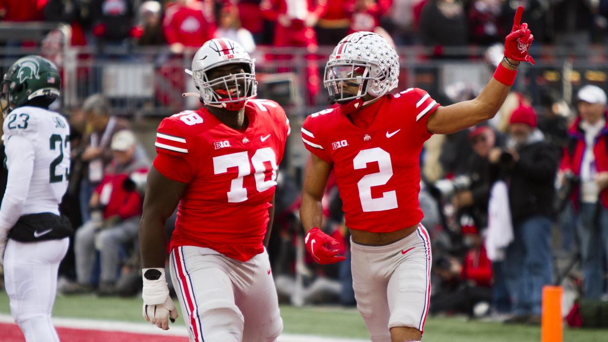 Ohio State football's Garrett Wilson, Nicholas Petit-Frere earn FWAA  first-team All-America honors, trees in Buckeye Grove 