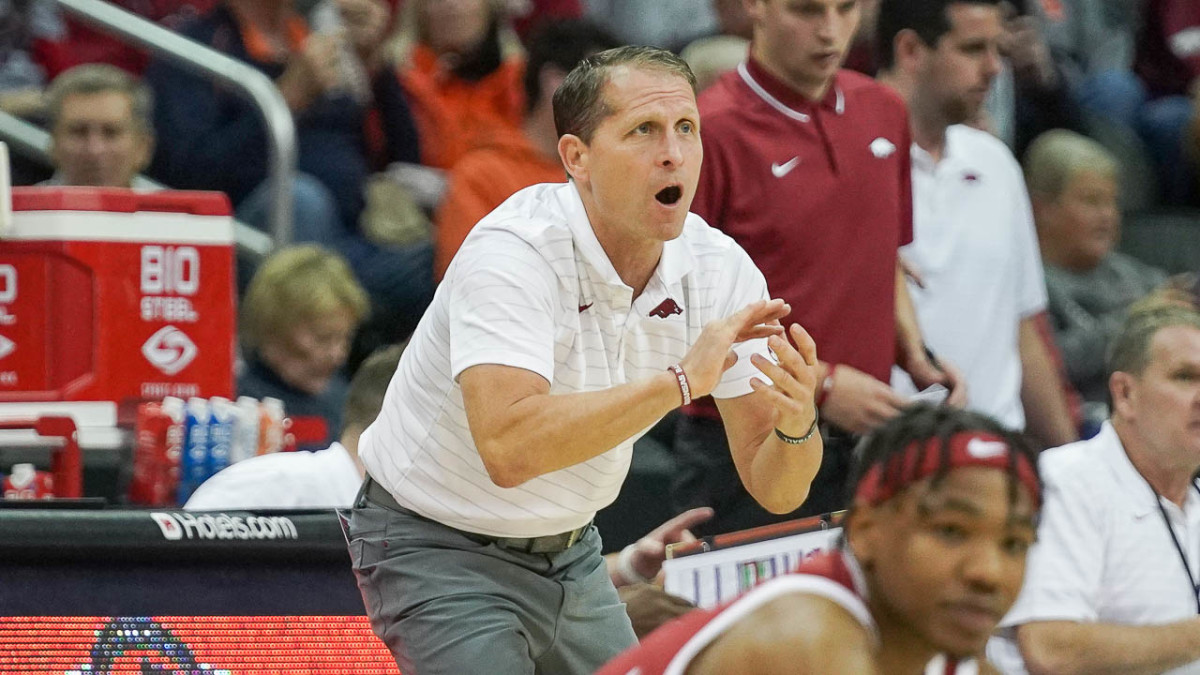 Eric Musselman Recapping Hogs Win Over Kansas State Sports Illustrated All Hogs News 4750