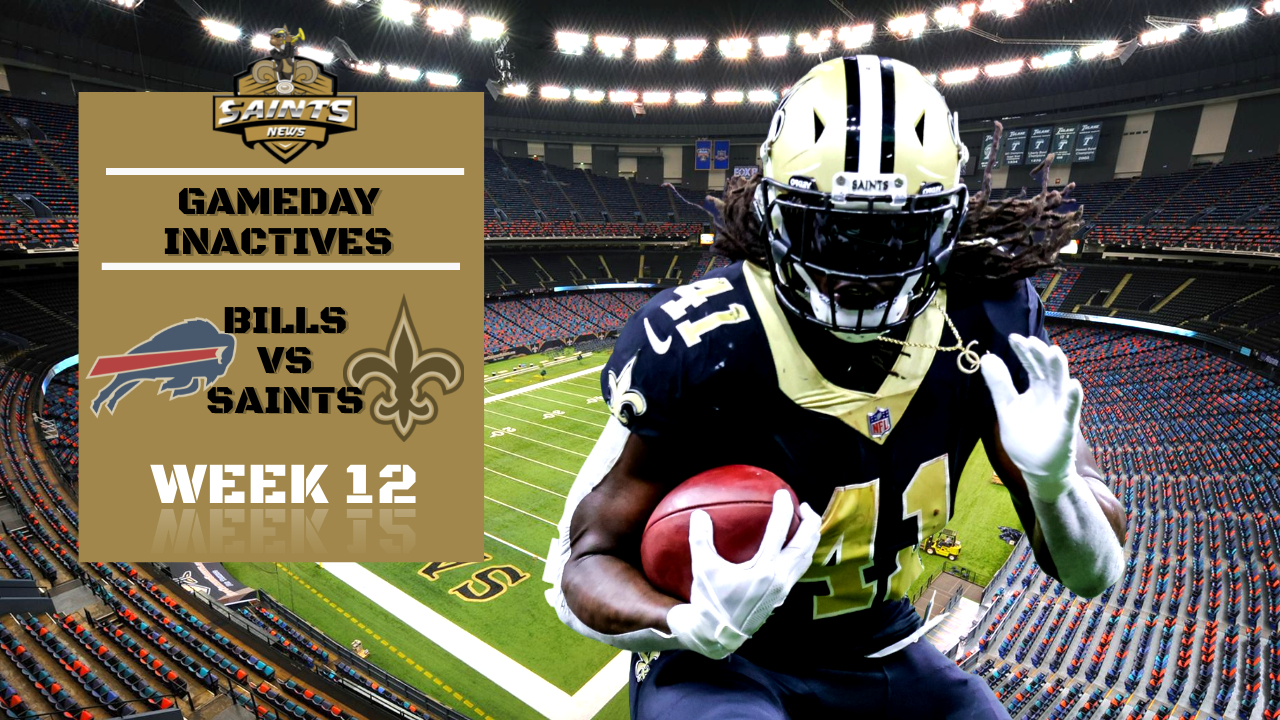 Bills at Saints: Game day inactives