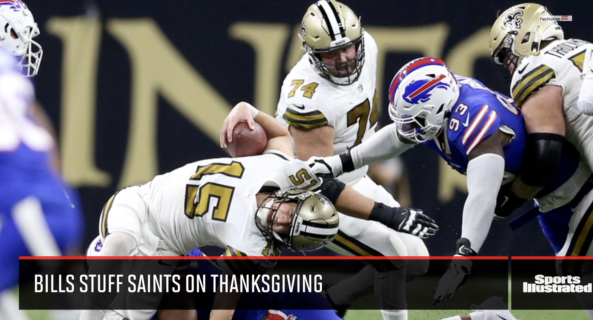 WATCH: Full highlights of Bills' 31-6 Thanksgiving win over the Saints