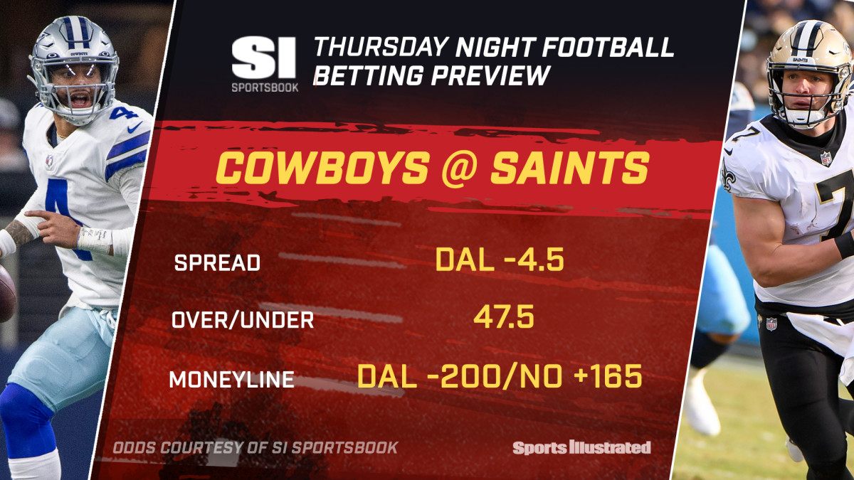 Week 13 Thursday Night Football Player Props: Cowboys at Saints