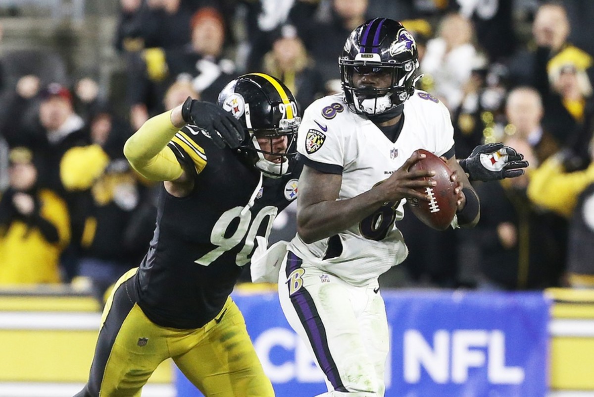 Pittsburgh Steelers: Lamar Jackson Credits T.J. Watt For Failed 2-Point ...