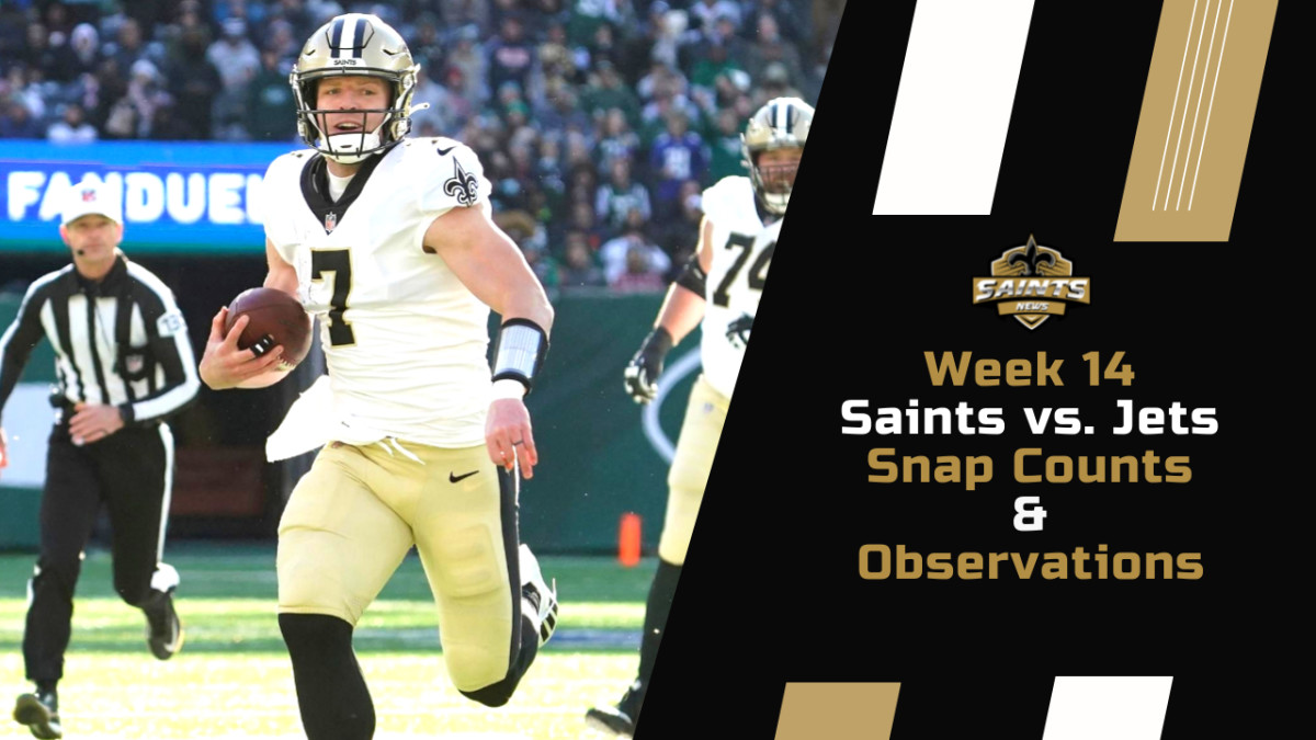 Week 14 New Orleans Saints Snap Counts And Observations Sports Illustrated New Orleans Saints 