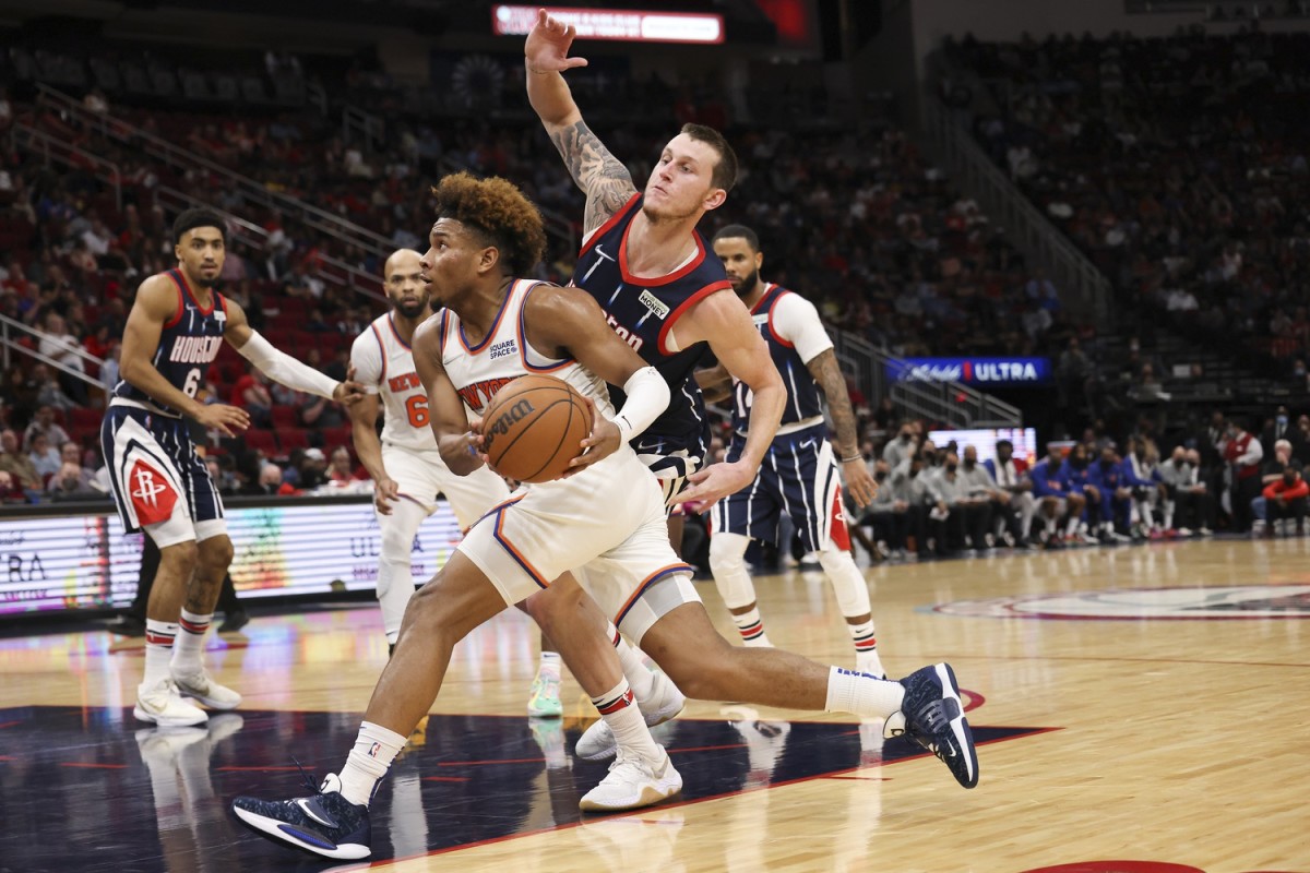 New York Knicks Rookie Guard Miles "Deuce" McBride Hits Career Highs In ...