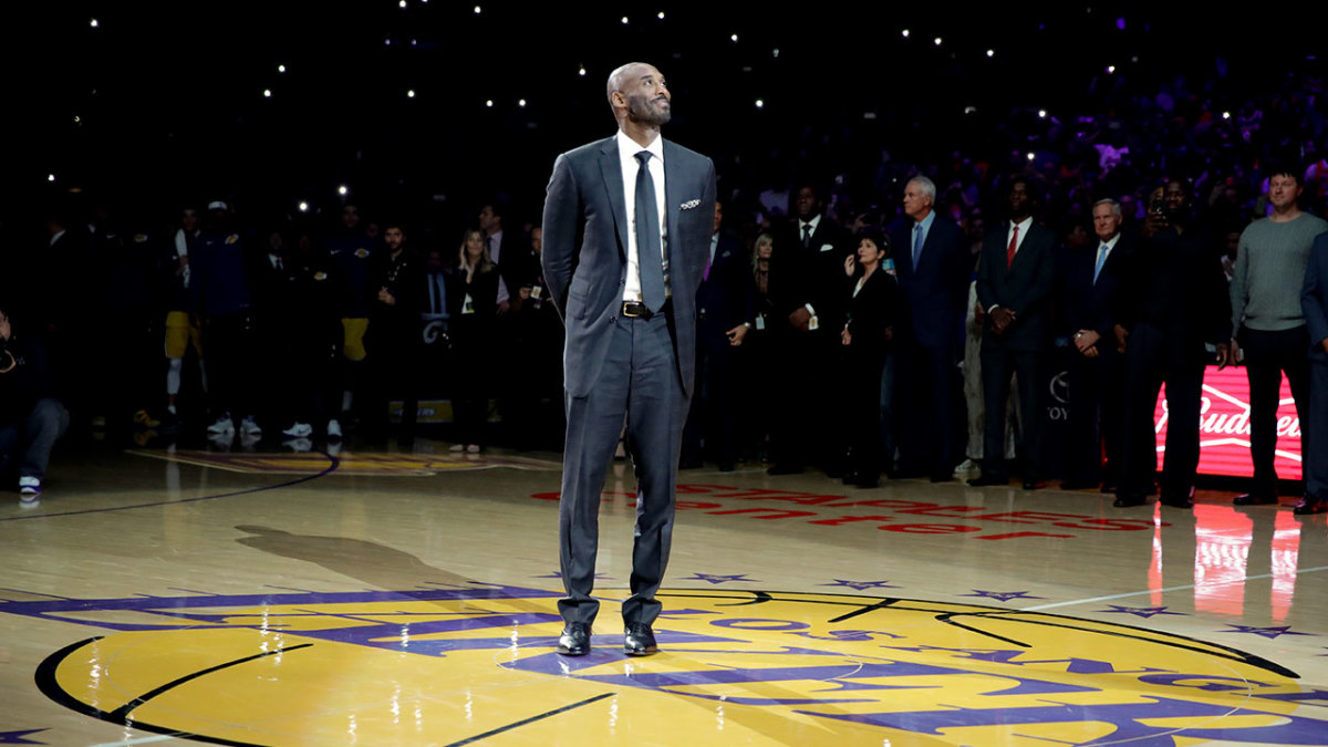 Men's Los Angeles Lakers Kobe Bryant Nike Black Jersey Retirement