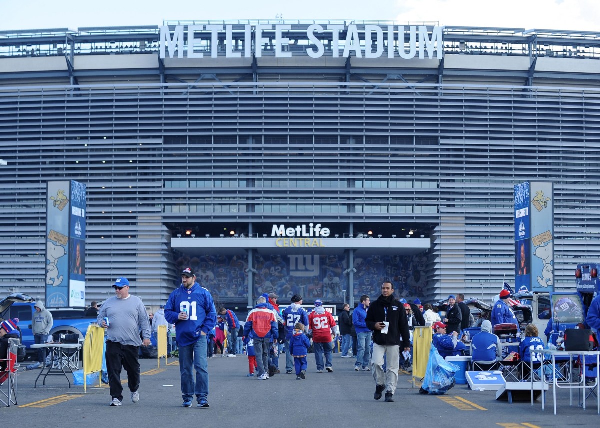 Nov 10, 2013; East Rutherford, NJ, USA; General view of the MetLife Stadium exterior before the NFL game between the Oakland Raiders and the New York Giants.