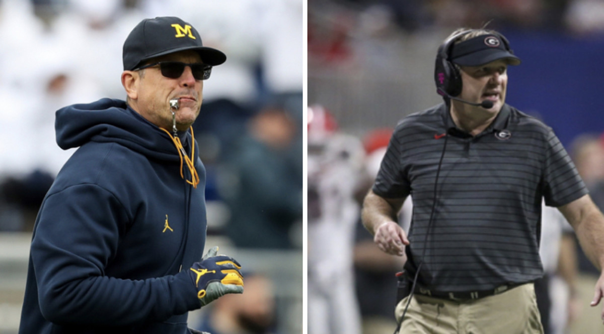 Kirby Smart vs Jim Harbaugh, How Do They Stack Up for Michigan vs ...