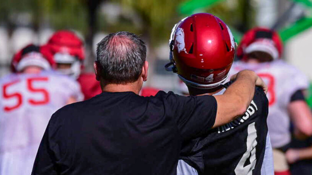 Sam Pittman-Malik Hornsby-Outback Bowl