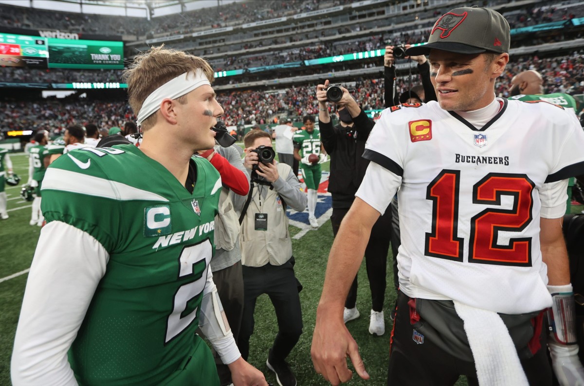 New York Jets QB Zach Wilson reveals what Tampa Bay Buccaneers QB Tom Brady  told him postgame - Sports Illustrated New York Jets News, Analysis and More