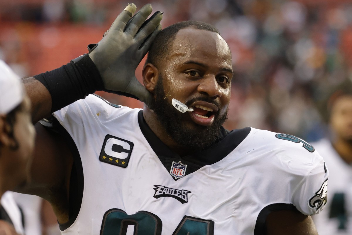 Fletcher Cox after Eagles beat Washington in Week 17