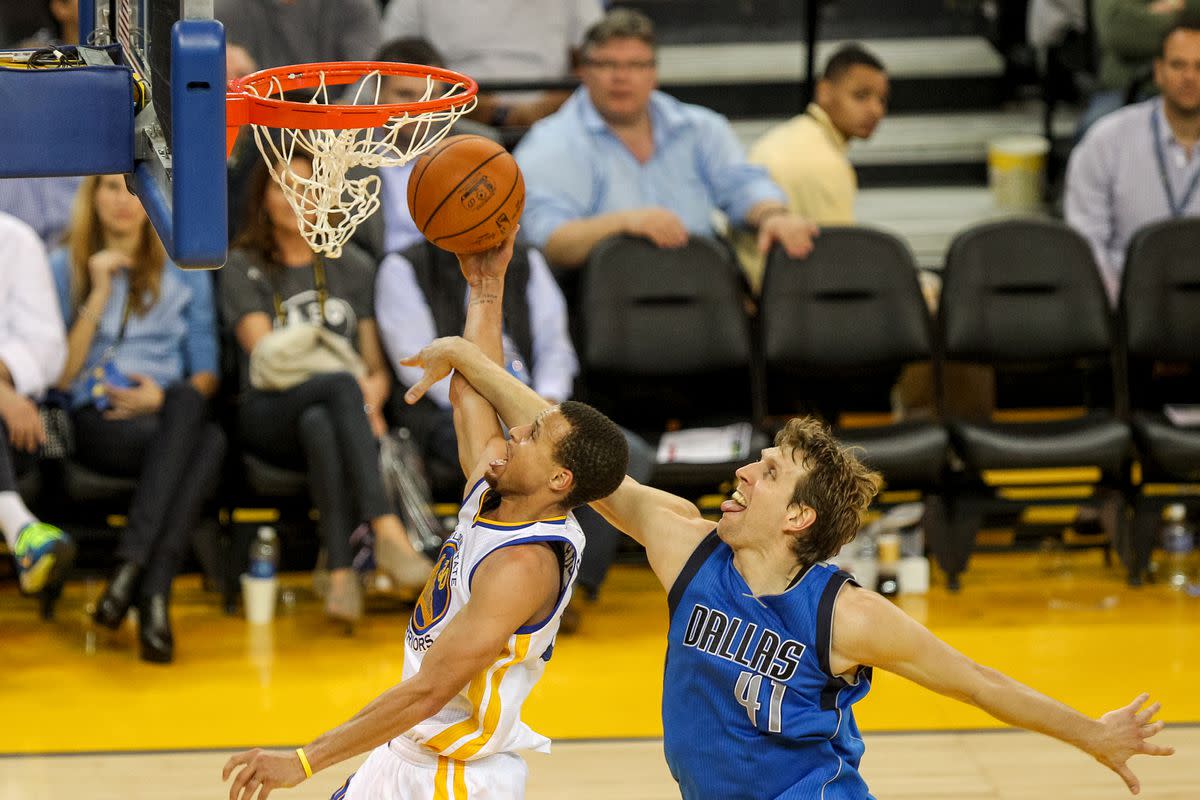 Mavs retire Nowitzki's 41 after win over Curry, Warriors National News -  Bally Sports