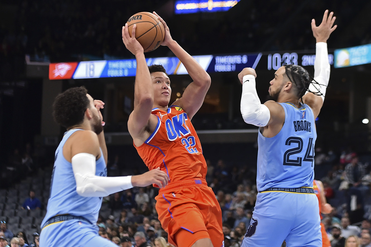 At 6-foot-8, Isaiah Roby has provided constant small-ball play in the Thunder's last two seasons.