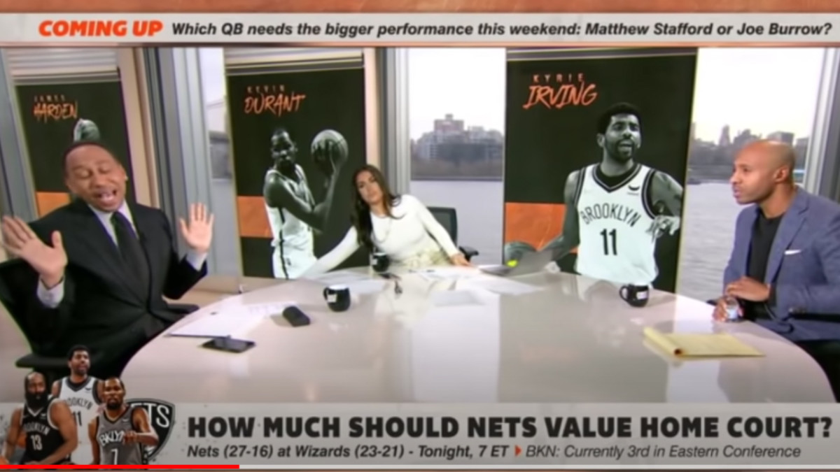 Stephen A. Smith had to wear a Tony Romo jersey on 'First Take'