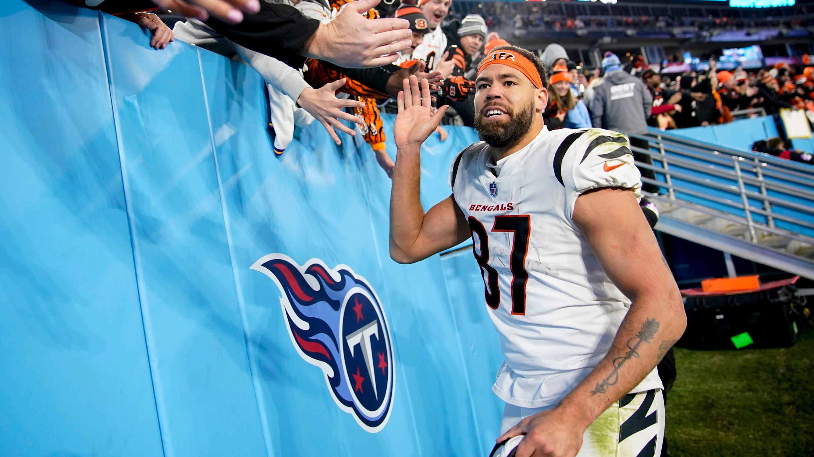 Bengals tight end C.J. Uzomah has new motto for team after win over Titans  - Sports Illustrated