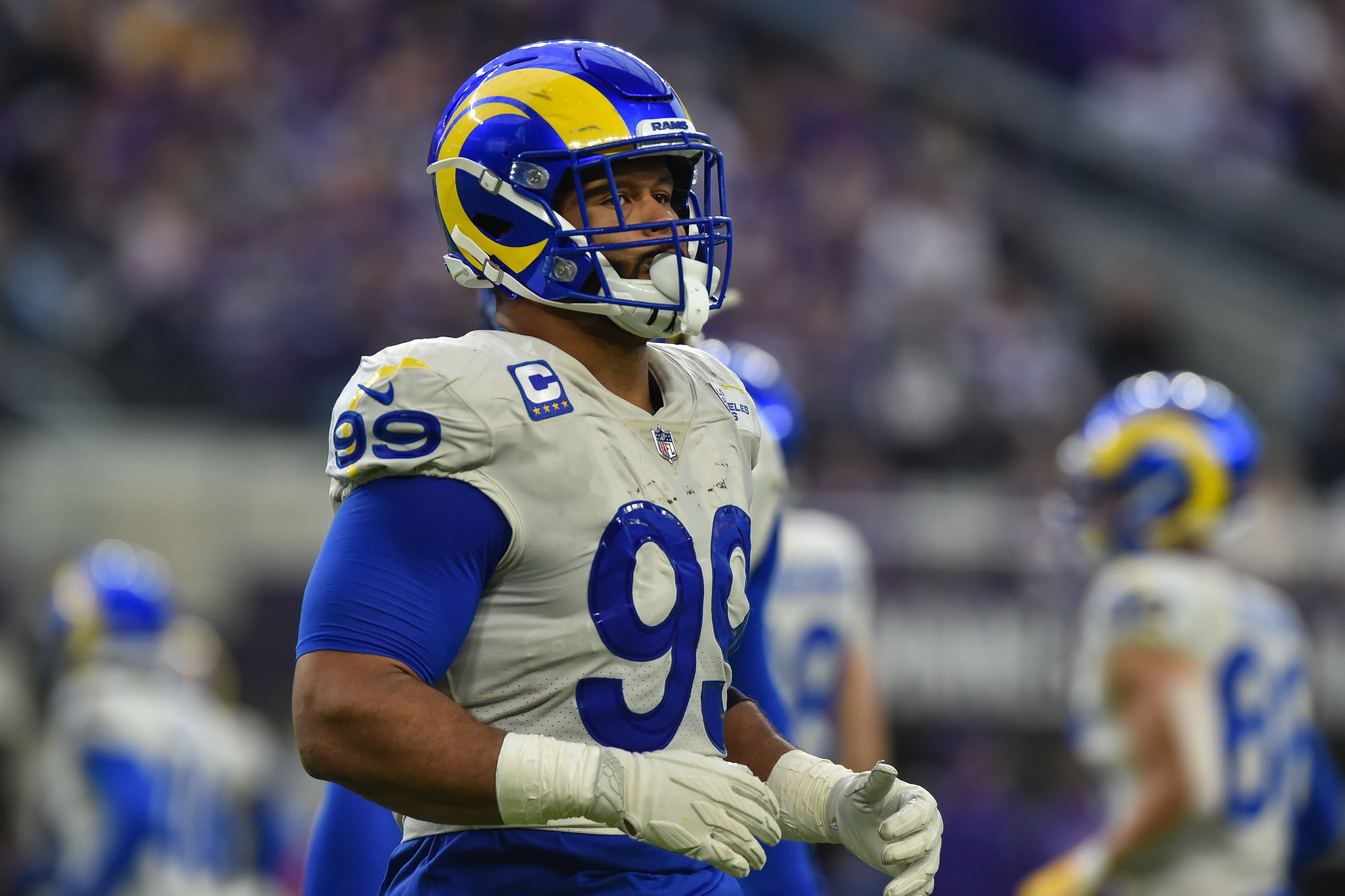 Report: Rams' Aaron Donald fined for run-in with Cardinals' D.J. Humphries