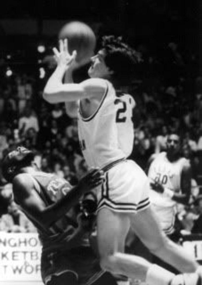 Jamie Dixon's miracle shot in 1986.