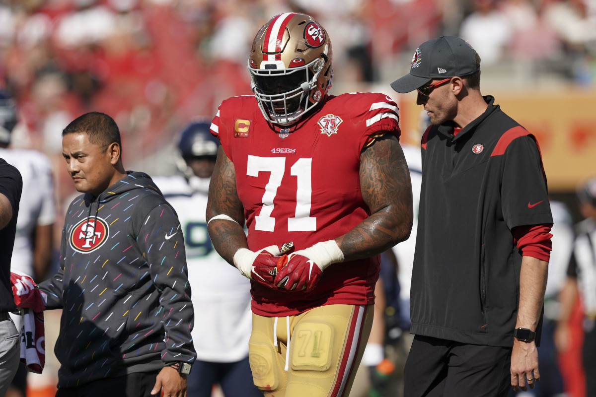 49ers QB injuries mask line trouble vs. Eagles, Rams in NFC title game