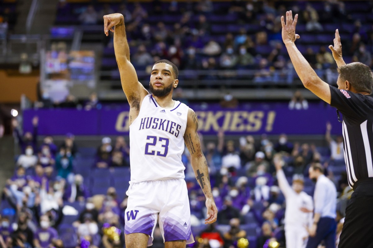 Terrell Brown hits a buzzer-beating 3-pointer at the end of the first half.