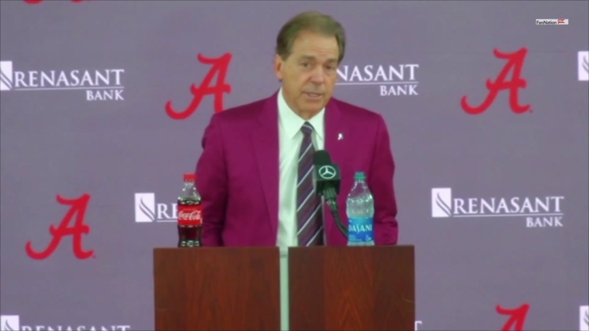 Alabama head coach Nick Saban on TE signee Danny Lewis Jr 