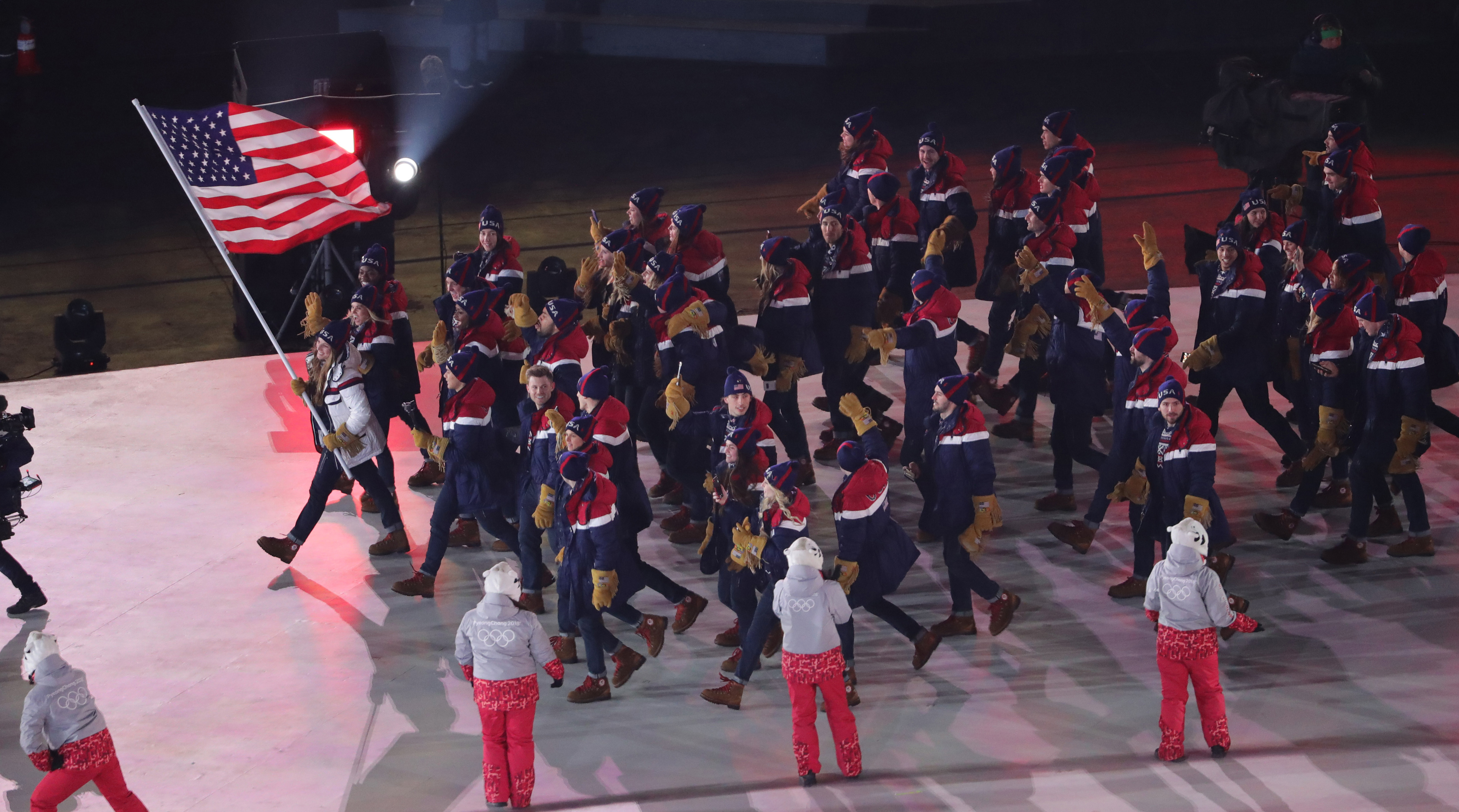 Team USA flag bearers John Shuster, Elana Meyers Taylor named Sports