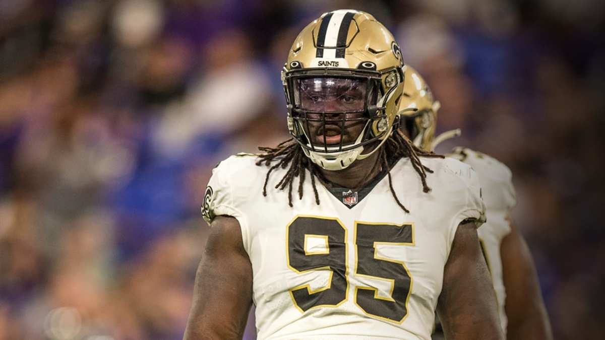 Saints DT Albert Huggins (95). Credit: neworleanssaints.com