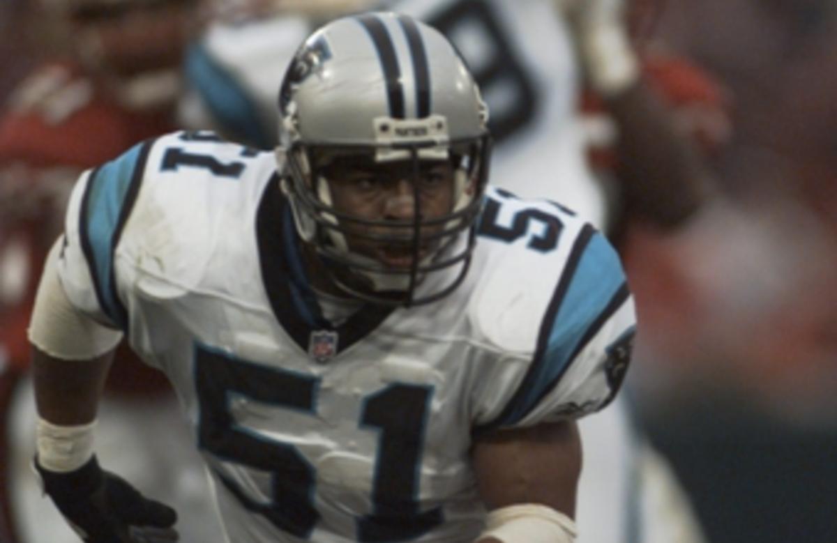 Sam Mills locker display at Pro Football Hall of Fame