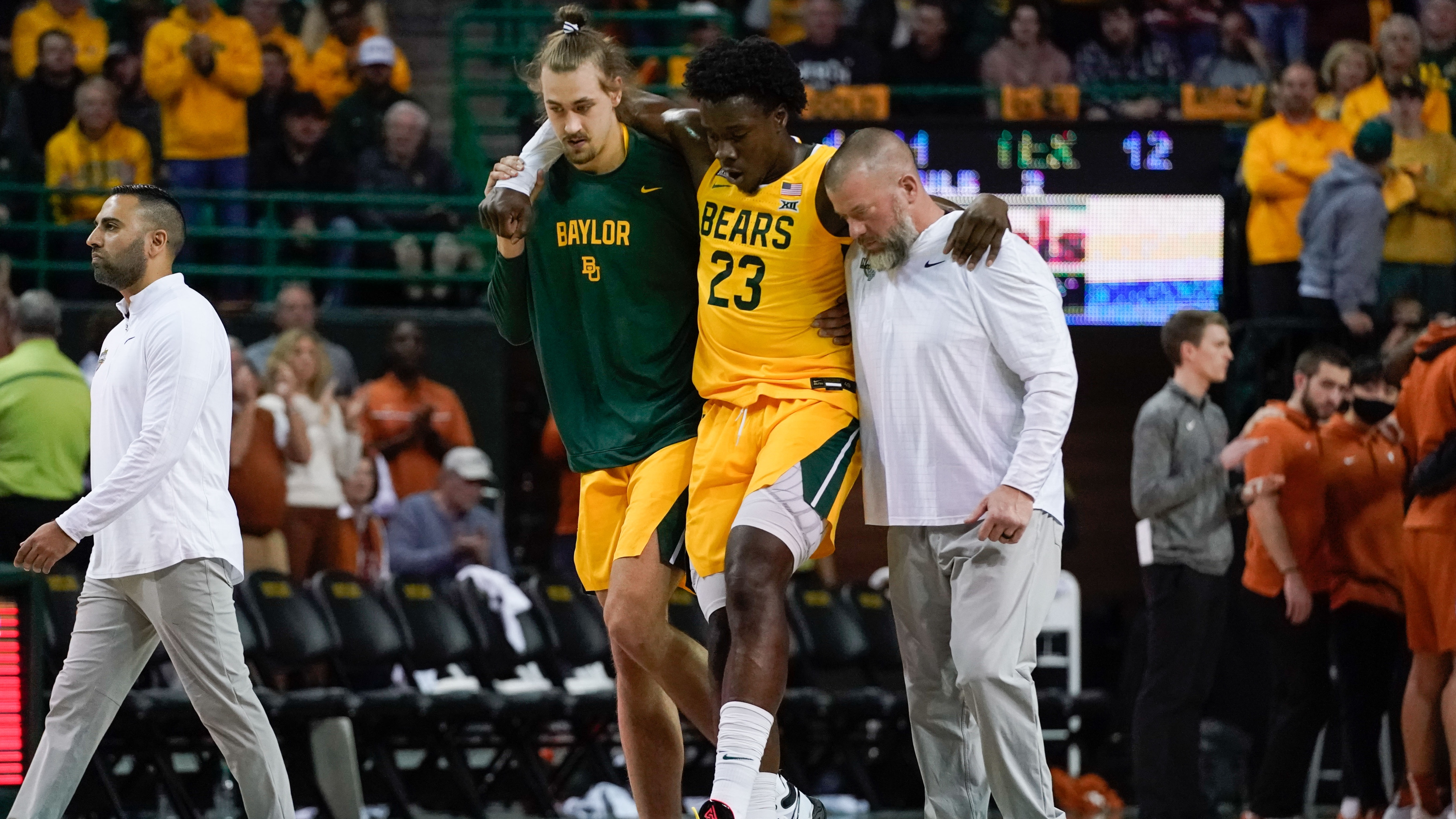 Jonathan Tchamwa Tchatchoua injury: Baylor forward hurts knee vs. Texas -  Sports Illustrated