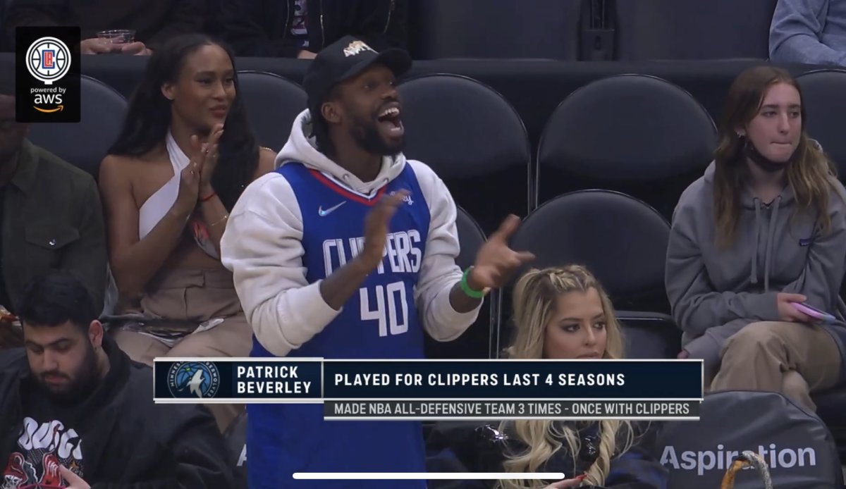 LA Clippers: Patrick Beverly courtside Zubac jersey shows Clips love