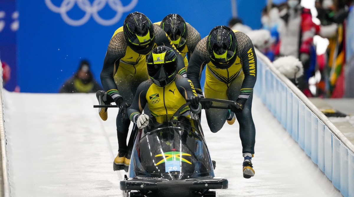 Watch Jamaican bobsled team: Cool Runnings returns to Olympics [VIDEO ...