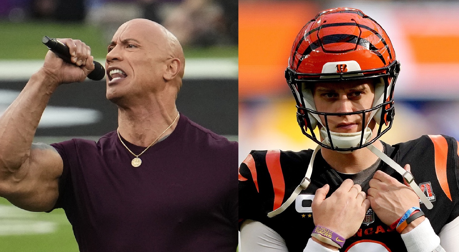 Joe Burrow goes viral for his reaction to The Rock introducing Super Bowl  LVI - Sports Illustrated