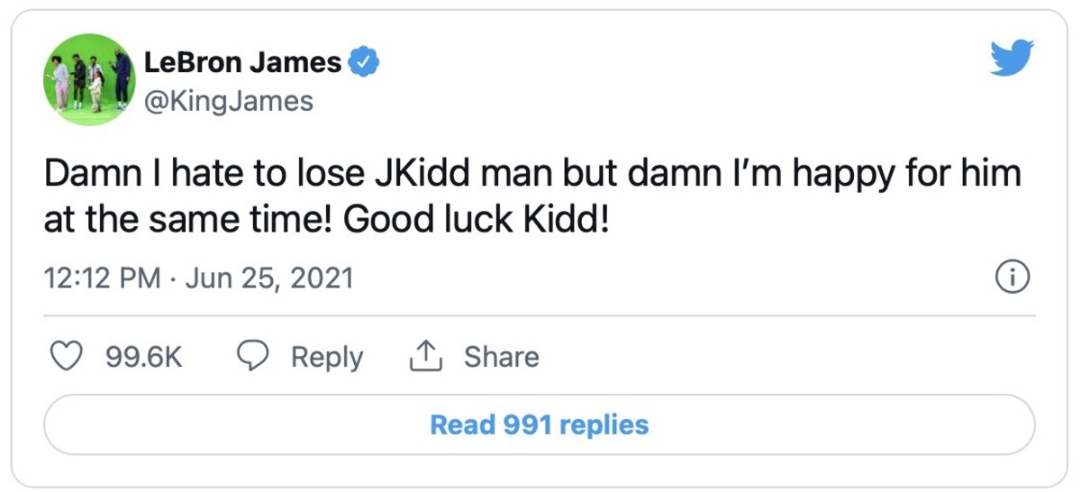 LeBron James on Jason Kidd