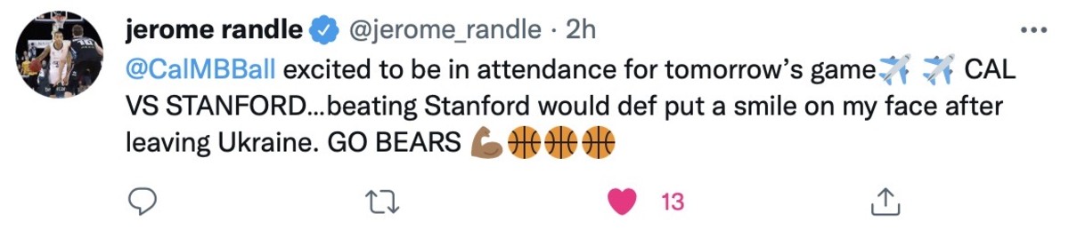 Jerome Randle tweet