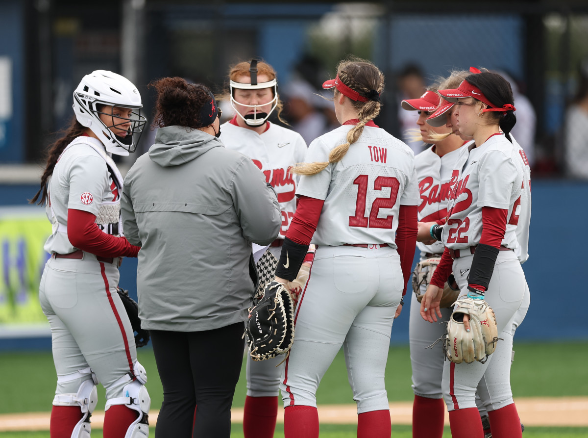 Alabama softball infield