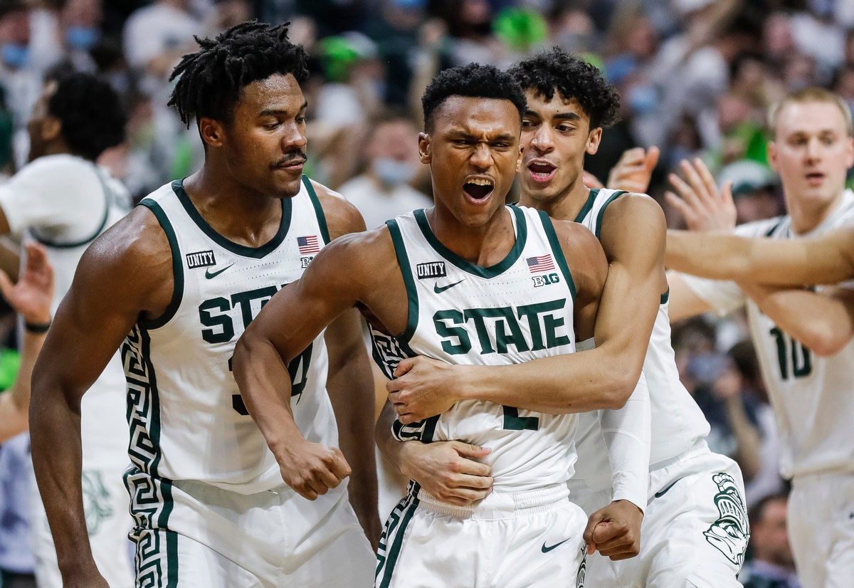 Michigan State's Tyson Walker talks game-winning shot vs. Purdue ...