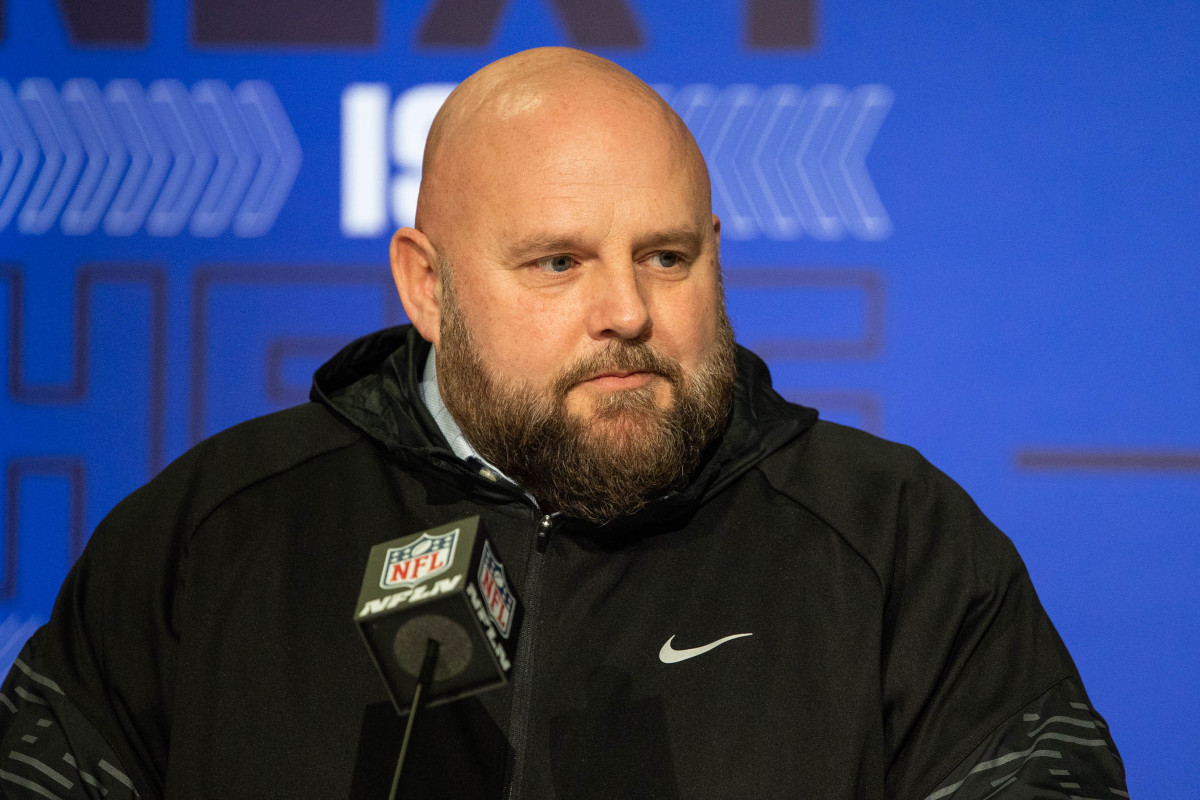 Former Alabama Crimson Tide offensive coordinator Brian Daboll is at the 2022 NFL combine as the New York Giants head coach.
