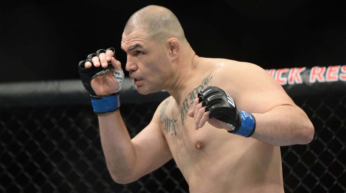 Cain Velasquez in a heavyweight bout with Francis Ngannou during UFC Fight Night at Talking Stick Resort Arena