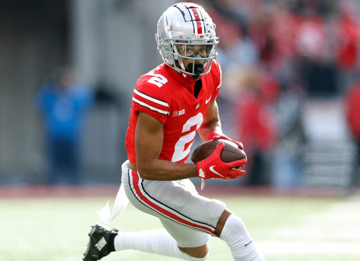 Saints trade up to select Ohio State WR Chris Olave with No. 11 pick, grab  OT Trevor Penning at No. 19