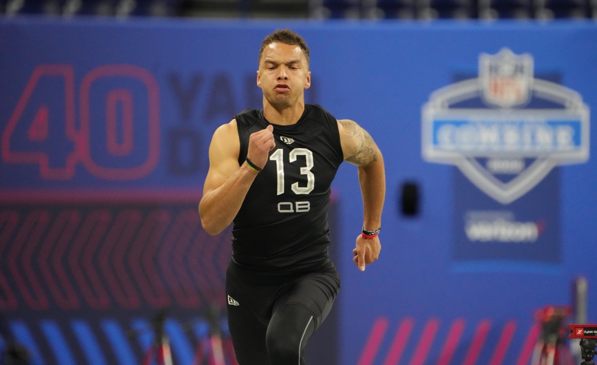 Tight Ends Run the 40-Yard Dash at 2022 NFL Combine: Okonkwo hits 4.52 