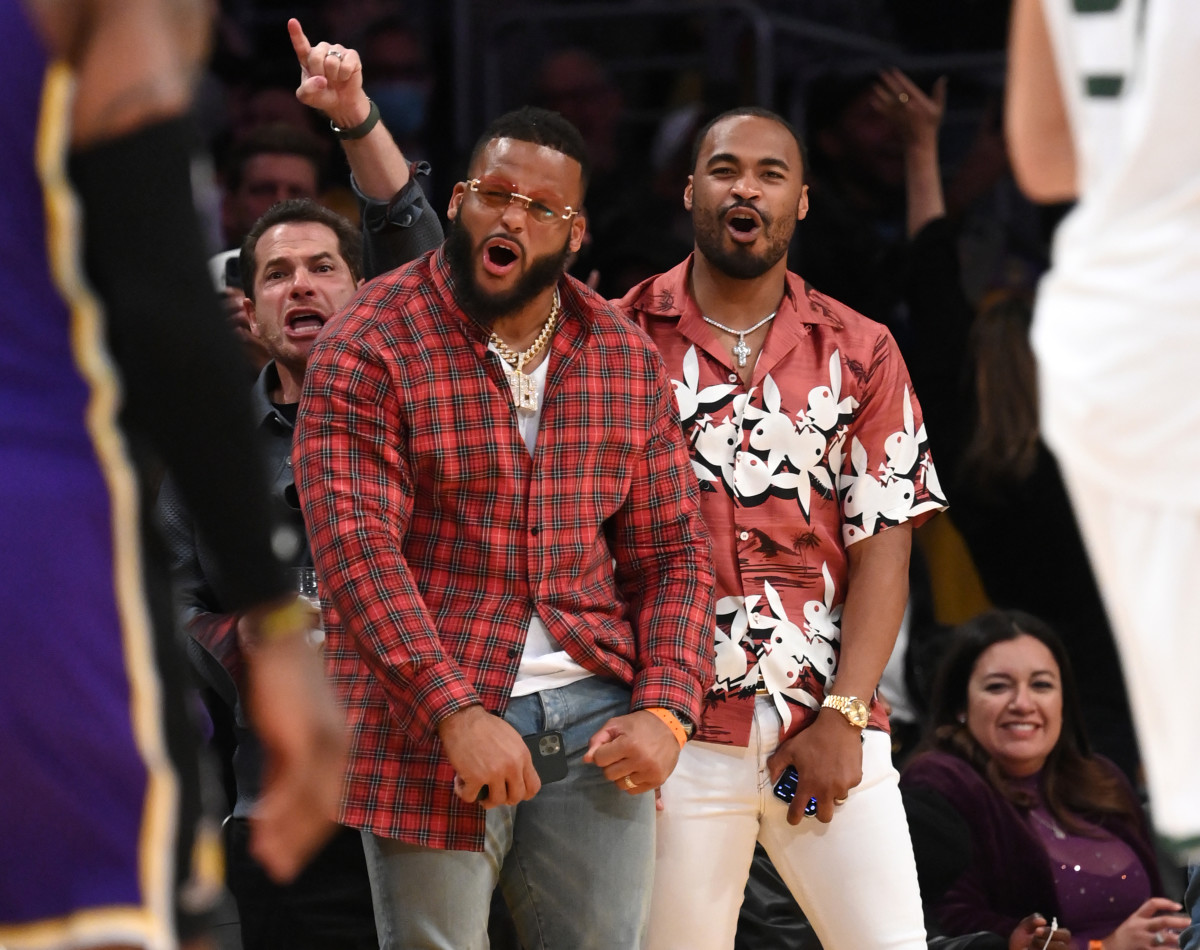 Matthew Stafford watches LeBron James masterclass as LA Lakers