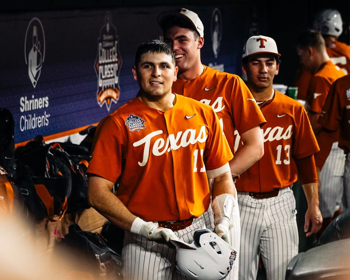 NCAA Baseball Jersey Ivan Melendez Texas Longhorns College The Hispanic Titanic White #17