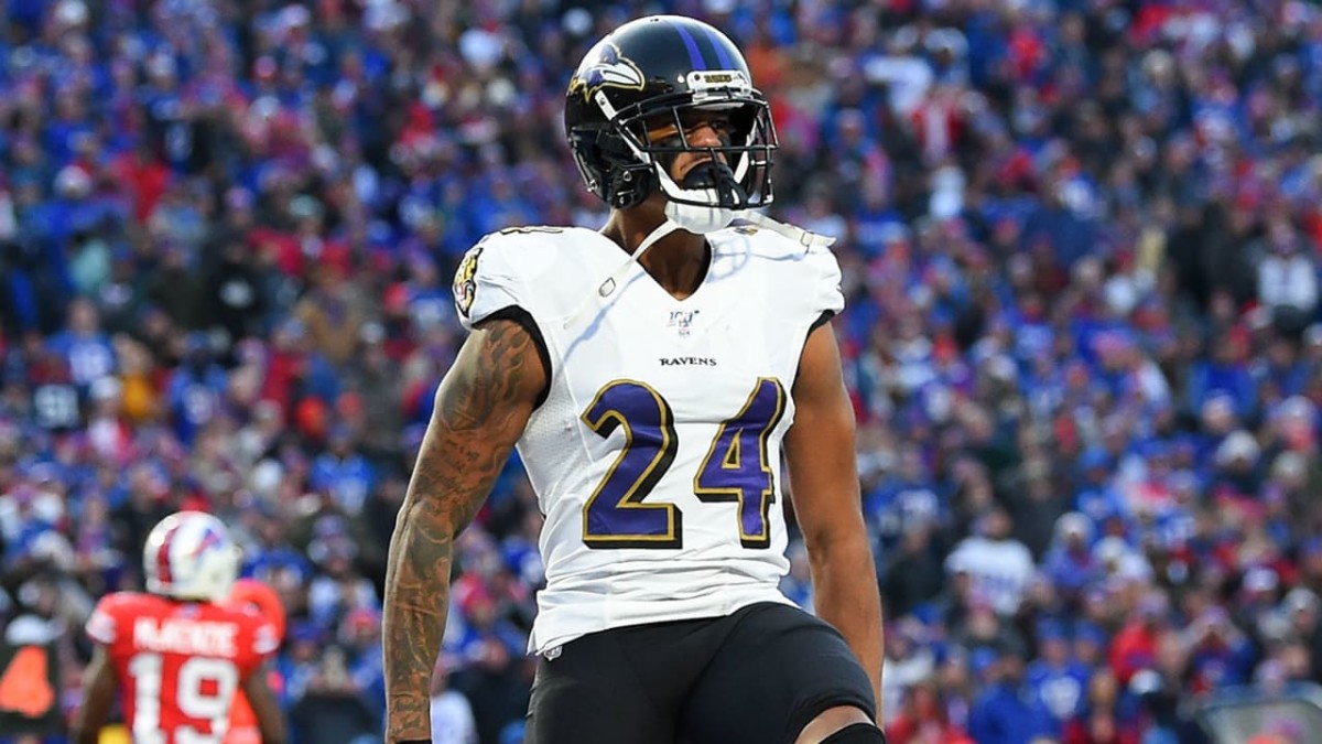 Marcus Peters Baltimore Ravens Nike Game Jersey - Purple