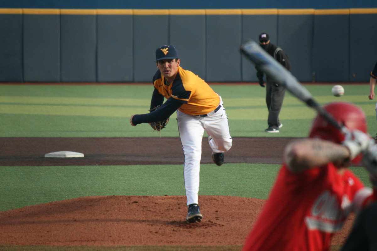 West Virginia starting pitcher Ben Hampton.