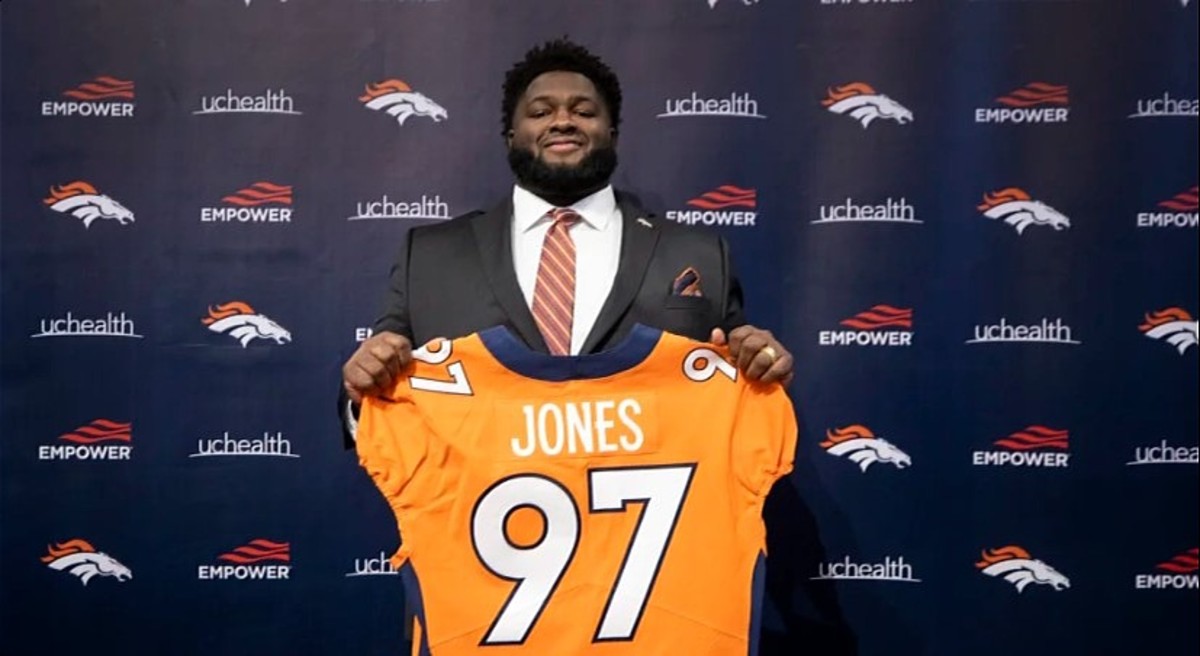 D.J. Jones suits up for the Denver Broncos