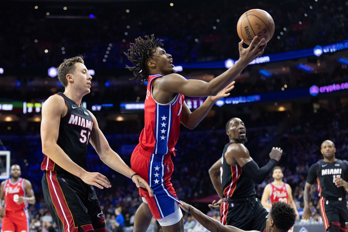 Tyrese Maxey Leads Sixers To Shorthanded Upset Win Over Heat - Sports ...