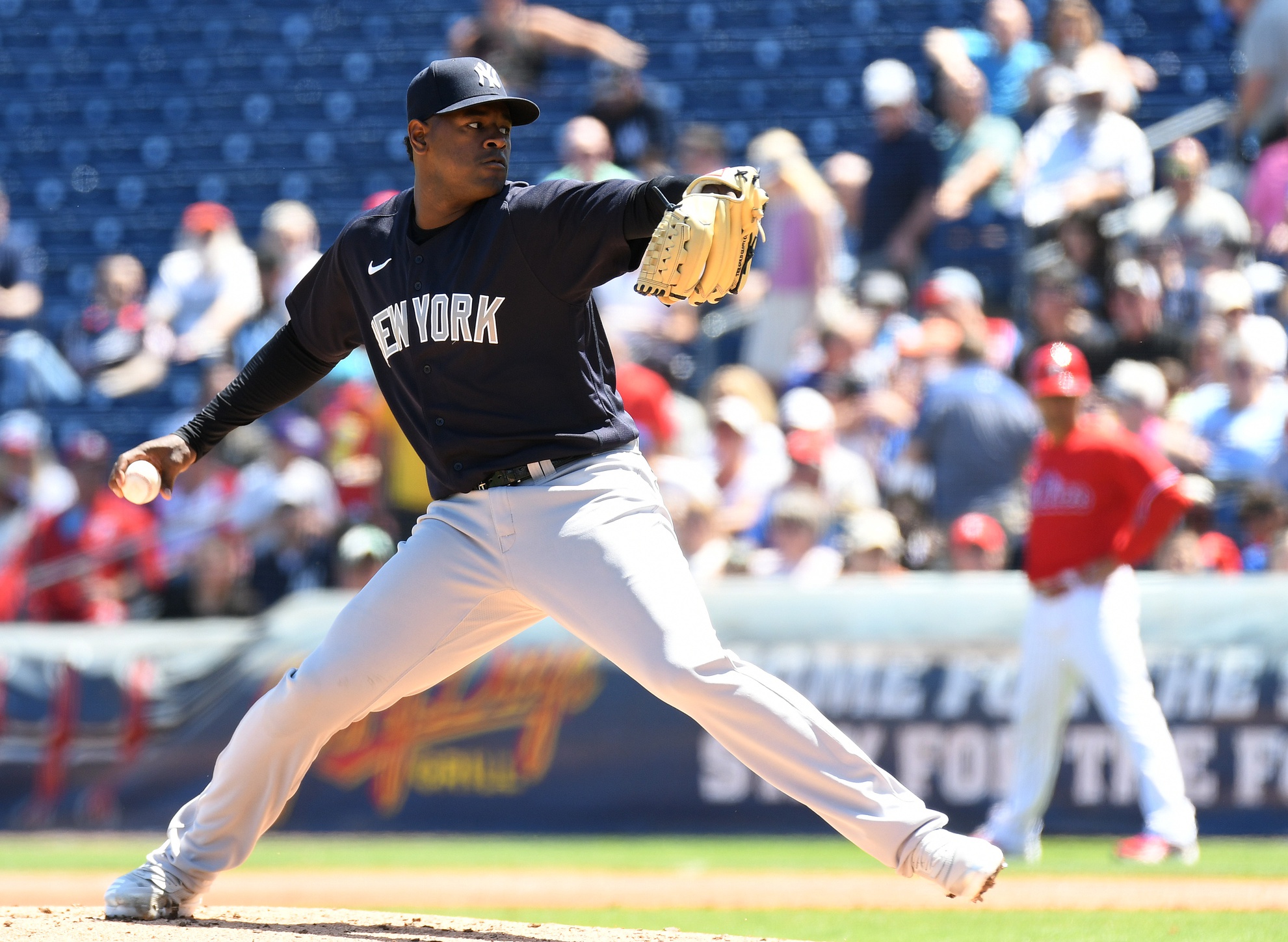 Luis Severino was sparkling in his firs yankees spring training jersey t  start in almost three years