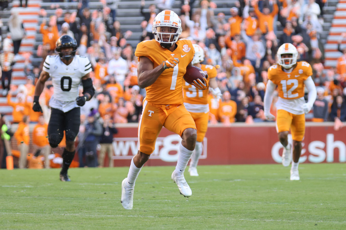 Report: Tennessee WR Velus Jones Jr. is Visiting the Colts on Wednesday  Before the NFL Draft - Stampede Blue