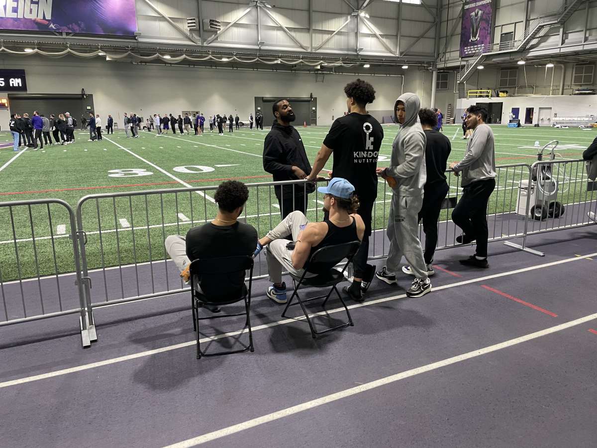 Asa Turner had a good seat at Pro Day.