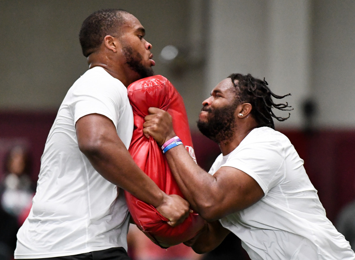 Jones, Smith, Harris reconnect at Alabama's pro day No. 2 - NBC Sports